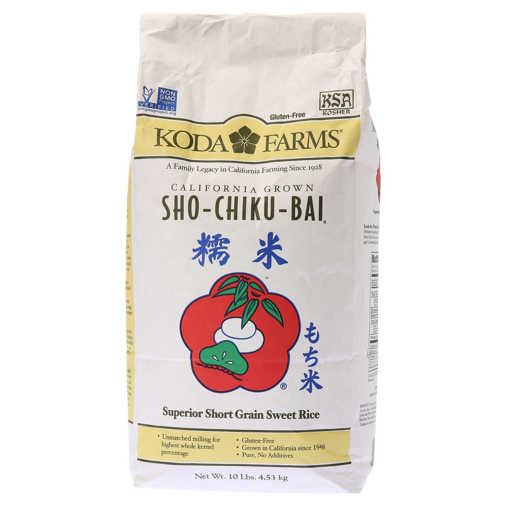Koda Farms front packaging showing 10-pound bag and product benefits