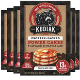Kodiak Cakes front packaging showing chocolate chip mix and high protein benefit