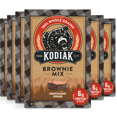 Kodiak Cakes front packaging showing box and label with whole-grain benefit