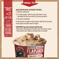 Kodiak Cakes hand holding single-serve pouch showing portable portioning