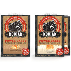Kodiak Cakes variety pack front view showing all three boxes and convenience