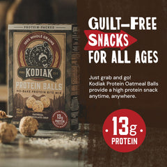 Kodiak Cakes dry mix close-up highlighting whole-grain oats and texture benefits