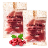Kolsvart Sur Röding front package showing vegan gluten free badge and bright raspberry appeal