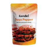 KomBei jar front packaging showing label and premium Suya seasoning benefit