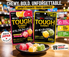 KONBINI JAPAN sour sugar coating detail emphasizing tangy flavor boost