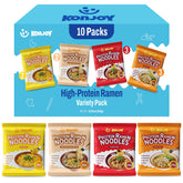 KONJOY front packaging 10-pack showing variety and protein benefit