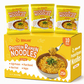 KONJOY front packaging showing curry flavor and 25g protein benefit