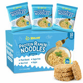 KONJOY front packaging showing 10-pack and protein benefit