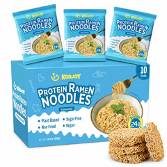 KONJOY front packaging showing 10-pack and protein benefit