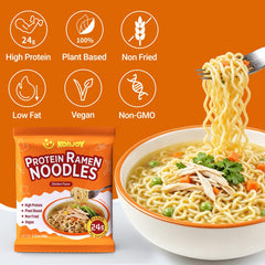 KONJOY noodle close-up showing smooth chewy texture and satisfying bite