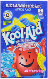Kool-Aid front packaging showing unopened packets and brand for pantry convenience