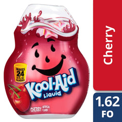 Kool-Aid close-up of squeeze cap illustrating easy mess-free pouring