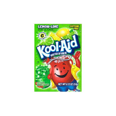 Kool-Aid lemon lime front envelope showing single-serve convenience and clear branding