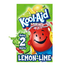 Kool-Aid front packaging showing 48 packets and bright lemon-lime branding for pantry convenience