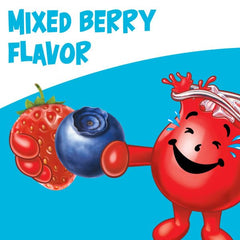 Kool-Aid powder dissolving in pitcher demonstrating simple two-quart mixing