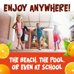 Powdered Kool‑Aid orange texture displayed to show vivid concentrated color