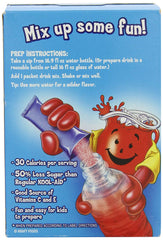 Kool-Aid poured into glass with ice highlighting refreshing taste
