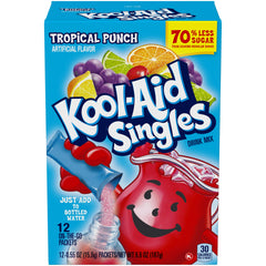 Kool-Aid single packet close-up showing easy-tear pack and label