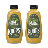 KOOPS' front packaging showing two 12oz bottles and serving suggestion benefit