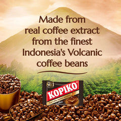 Kopiko candy held in hand to show size and portable energy boost