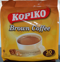 Kopiko front pouch showing 30 sachets and clear labeling for quick selection and convenience