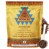 KORACAO front pouch view showing packaging and sustainable branding benefiting shelf appeal