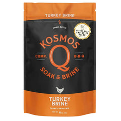 Kosmos Q front packaging showing 16 oz brine mix and easy use