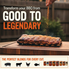 Kosmos Q seasoned ribs with caramelized crust demonstrating sweet-chipotle bark
