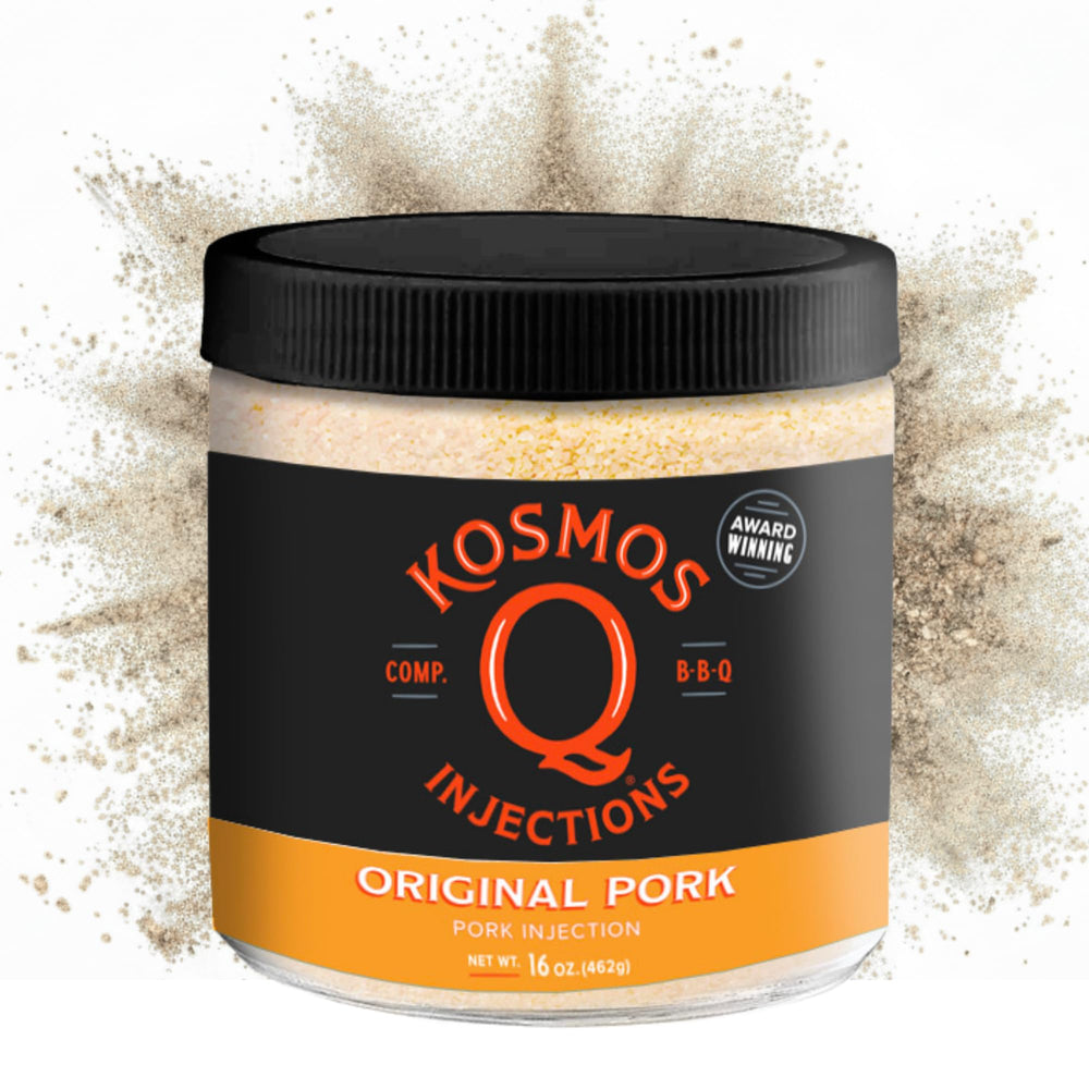 Kosmos Q bottle front view showing label and size, promotes reliable flavor