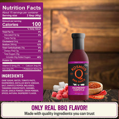 Kosmos Q sauce pouring to show thick texture and glossy finish