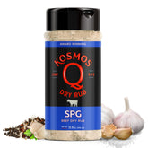 Kosmos Q front packaging showing 12 oz shaker and label for easy identification and storage