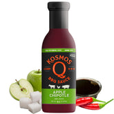 Kosmos Q front label showing flavor and size, clear product identification and appeal