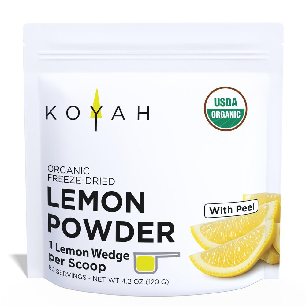 KOYAH front pouch packaging showing label and resealable closure for convenience