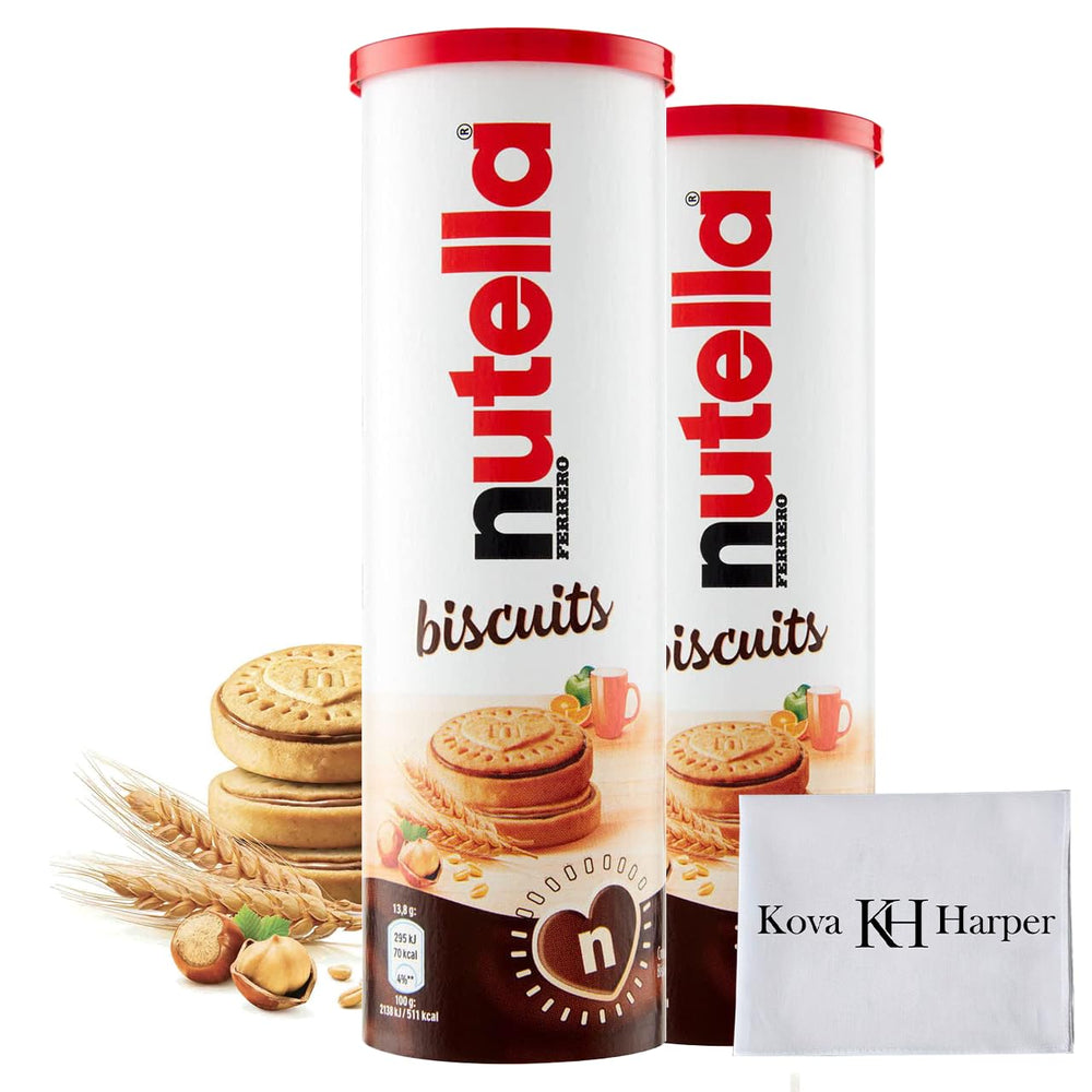 Kozy Home front packaging showing tube and visible Nutella-filled biscuit, portable protection