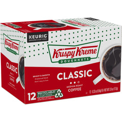 Brewed Krispy Kreme cup beside a doughnut illustrating perfect pairing