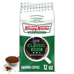 Krispy Kreme front packaging showing 12oz bag and recognizable brand, consistent flavor