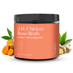KROMA 24K jar front label showing product benefits and serving size