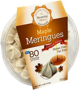 Krunchy Melts front packaging showing maple flavor and calorie detail for clear choice