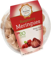Krunchy Melts front packaging showing clear 4 oz bag and colorful cookies, showcases freshness
