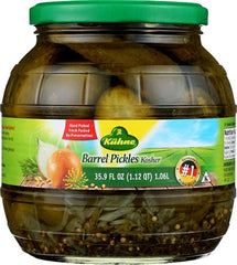 Kühne front jar showing pickles, vibrant color and crunchy appeal