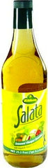 Kühne Salata seasoned vinegar front bottle view showing label and glass packaging for fresh flavor