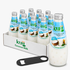 KUII front packaging glass bottle showing product and natural coconut appeal