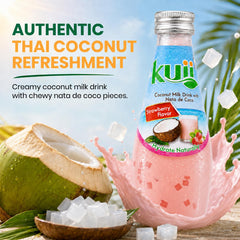 Kuii close-up of nata de coco pieces showing chewy texture benefit