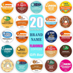 KUPIX front box showing 20 unique pods and brand mix for easy gifting