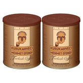 Kurukahveci Mehmet Efendi front packaging showing product and heritage benefits