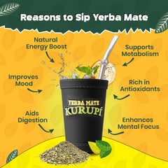 YERBA MATE KURUPI mate gourd setup illustrating traditional use