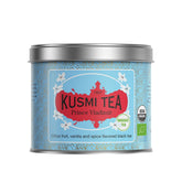 Kusmi Tea front tin showing Prince Vladimir label and storage benefit