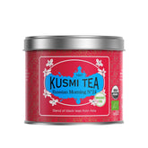 Kusmi Tea front tin showing brand and fresh packaging benefit