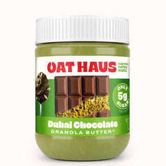 KWEEN Oat Haus jar front label showing chocolate granola butter, ideal for allergen-free families