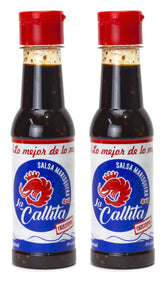 SALSA MARISQUERA LA CALLITA front label showing brand and 5 oz bottle benefit of authenticity